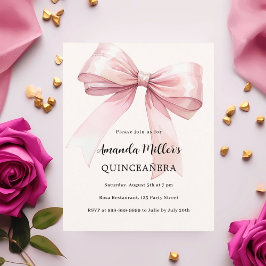Lámina Elegante invitación a Quinceanera