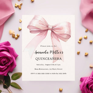 Lámina Elegante invitación a Quinceanera