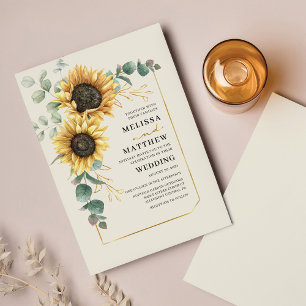 Lámina Elegante Invitación de Boda de Eucalipto de Giro