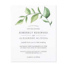 Elegante Invitación de Boda Rústica y Económica co