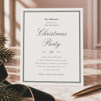 Elegante Invitación de Navidad de Presupuesto Verd