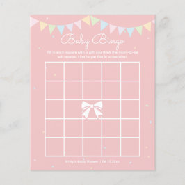 Lámina Elegante juego de bingo de Baby Shower Chica de Bo