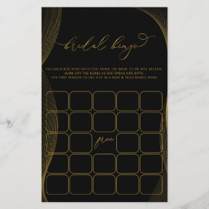 Lámina Elegante juego de Bingo de Ducha Bridal Moderno