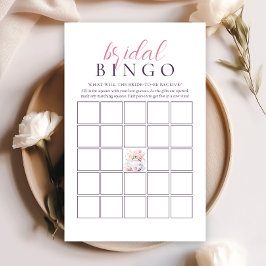 Lámina Elegante juego de bingo de ducha de novia Fiesta d