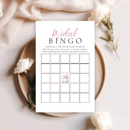 Lámina Elegante juego de bingo de ducha de novia Fiesta d