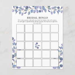 Lámina Elegante juego de Bingo de Verdor Moderno y Bridal