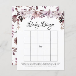 Lámina Elegante juego de bingo para el follaje púrpura