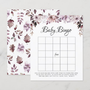 Lámina Elegante juego de bingo para el follaje púrpura