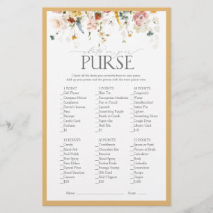 Lámina Elegante juego de ducha con flores silvestres amar