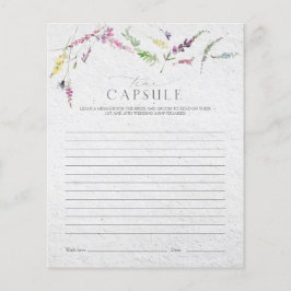 Lámina Elegante juego de ducha con flores silvestres de l