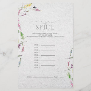 Lámina Elegante juego de ducha de flores silvestres botán