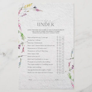 Lámina Elegante juego de ducha de flores silvestres botán