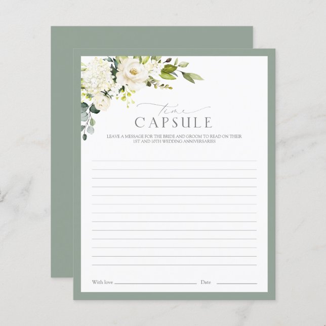 Lámina Elegante juego de ducha de la cápsula del tiempo v (Anverso / Reverso)