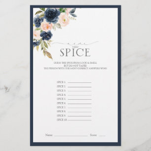 Lámina Elegante juego de ducha de novia azul Rubor rosa