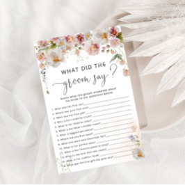 Lámina Elegante juego de ducha de novia floral rosa Rubor