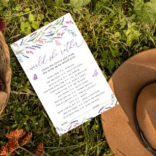 Lámina Elegante juego de ducha de novia Lavender