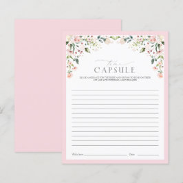 Lámina Elegante juego de ducha floral de cápsula de tiemp