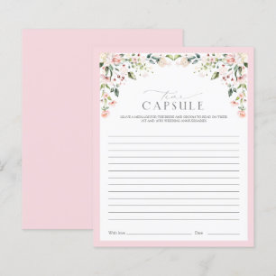 Lámina Elegante juego de ducha floral de cápsula de tiemp