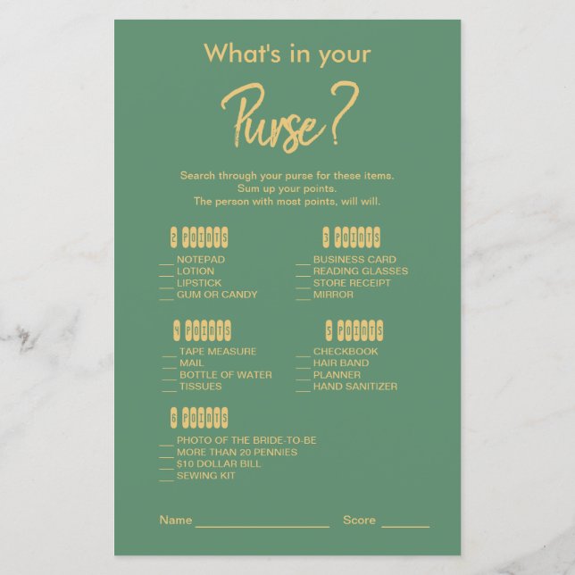 Lámina Elegante juego de ducha tropical tropical dorada (Reverso)