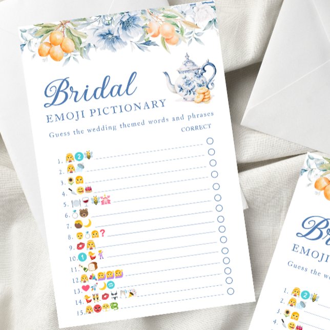 Lámina Elegante juego de Emoji de ducha de novia (Subido por el creador)