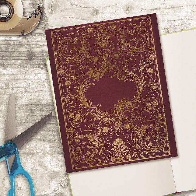 Lámina Elegante libro de cuero de burdeos de Borgoña (Subido por el creador)
