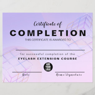 Lámina Elegante Logotipo Holográfico Púrpura Moderno