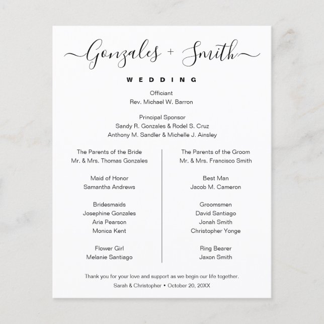 Lámina Elegante Moda Blanco Negro Simple fiesta de novias