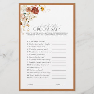 Lámina Elegante Naranja de óxido floral Nodal Shower Jueg