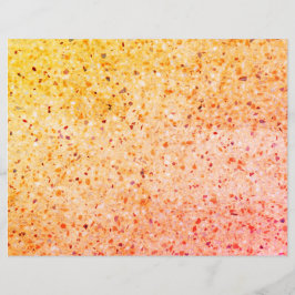 Lámina Elegante patrón de textura retro Terrazzo Naranja