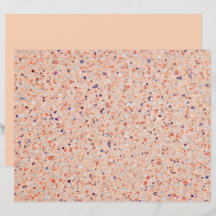 Elegante patrón retro de blanco morado rosado de T