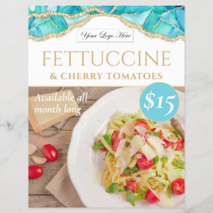 Lámina Elegante Poster especial del restaurante Blue Wate