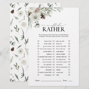 Lámina Elegante Prefiere Un Juego De Ducha De Novias Flor