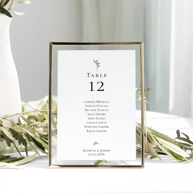 Lámina Elegante presupuesto Asiento mínimo Boda (Subido por el creador)