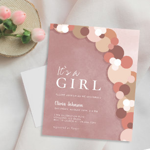 Lámina Elegante presupuesto Boho Cute Invitación Baby Sho