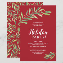 Lámina Elegante presupuesto de vegetación Invitaciones ro