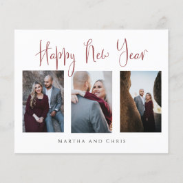 Lámina Elegante presupuesto Feliz Año Nuevo Rosa Foto de 