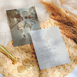 Lámina Elegante presupuesto Minimalista bohemio 2 Boda de