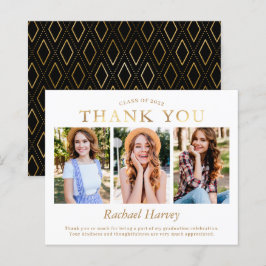 Lámina Elegante presupuesto Oro 3 Graduación de fotos Gra