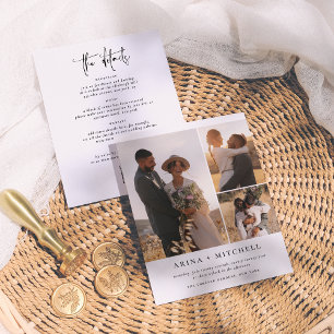 Lámina Elegante presupuesto todo en un Boda fotográfico Q