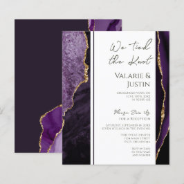 Lámina Elegante recepción de Elopement Agate Purple