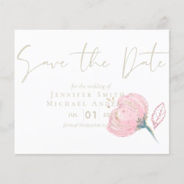 Lámina Elegante Rosa Oro Moderno Boda Sparkle