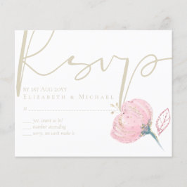 Lámina Elegante Rosa Oro Moderno Boda Sparkle