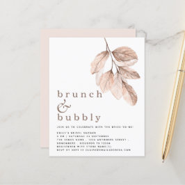 Lámina Elegante Rubor Foliage Bridal Shower Invite