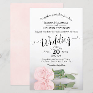 Lámina Elegante Rubor Pink Rose BUDGET Wedting