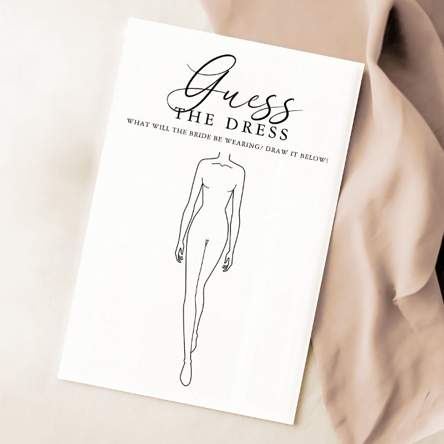 Lámina Elegante Script Bridal Shower Adivina El Juego De  (Subido por el creador)