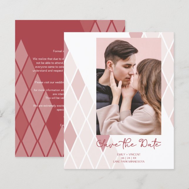 Lámina Elegante y barato Boda sofisticado (Anverso / Reverso)