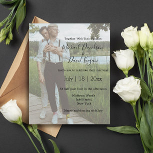 Lámina elegante y elegante invitación a la fotografía del