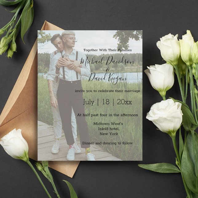 Lámina elegante y elegante invitación a la fotografía del (Subido por el creador)