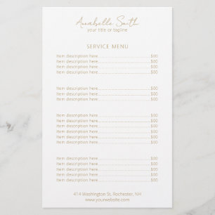 Lámina Elegante y simple lista Minimalista moderna de pre