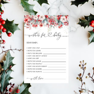 Lámina Elegantes deseos florales de invierno para el jueg